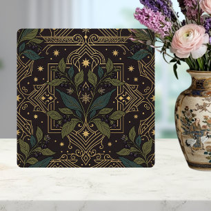 Jugendstil Berry Botanische Florale Dunkle Keramik Fliese