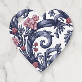 Jugendstil Blau Rosa Geschenkanhänger