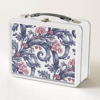 Jugendstil Blau Rosa Lunchbox