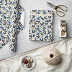 Jugendstil-Blossen: Elegantes Ambiente Geschenkpapier