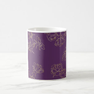 Jugendstil-Blume Kaffeetasse