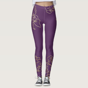 Jugendstil-Blume Leggings