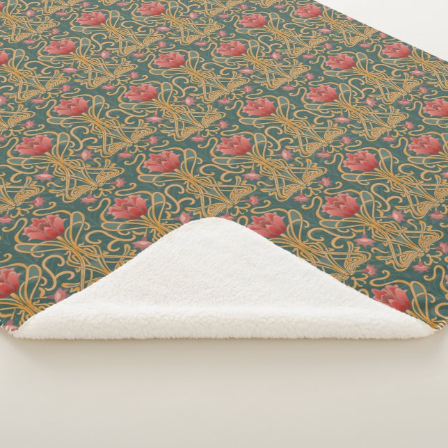 Jugendstil-Blume Sherpadecke (3/4)