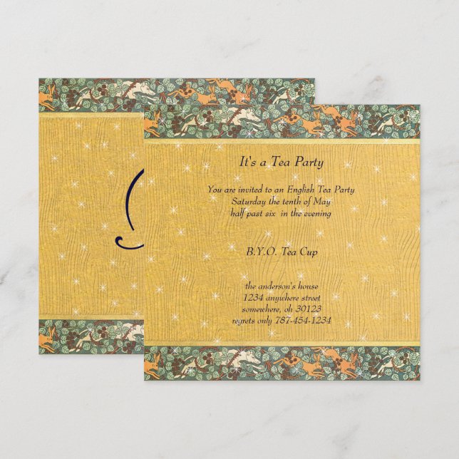 Jugendstil-Blume Städtische Badeanstalt Einladung (Vorne/Hinten)