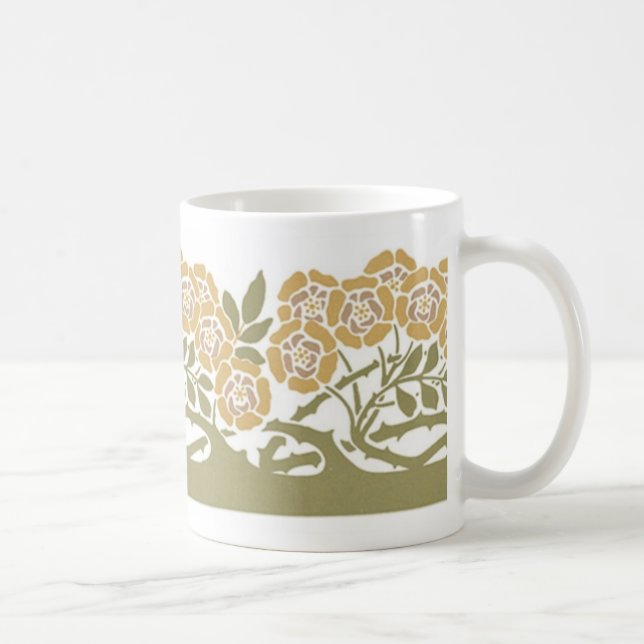 Jugendstil-Blume - Tasse (Rechts)