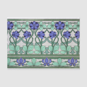 Jugendstil-Blume und Folios Seidenpapier