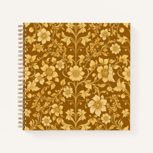 Jugendstil-Blumen-Notizbuch Notizbuch