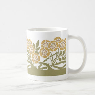 Jugendstil-Blumen - Tasse