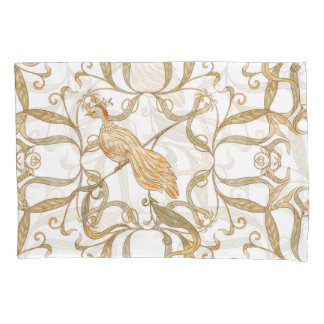Jugendstil Blumen Vögel Kissenbezug