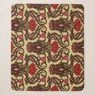 Jugendstil-Blumen-Wallpaper. Sherpadecke