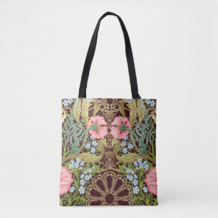 Jugendstil Blumendesign: Farbige Vintage-Muster