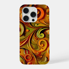 Jugendstil-Blumendesign iPhone 15 Pro Hülle