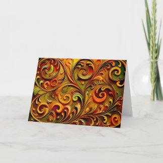 Jugendstil-Blumendesign Karte