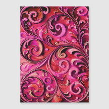 Jugendstil-Blumendesign Rostige Rose