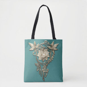 Jugendstil-Blumenjuwel in viktorianischem Gold und