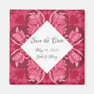 Jugendstil-Blumenmagnet "Save the Date!" Magnet