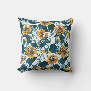 Jugendstil, Blumenmuster. Kissen