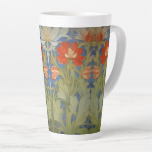 Jugendstil-Blumenmuster Milchtasse