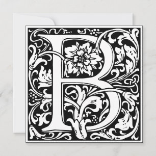 Jugendstil Blumenschrift Alphabet Monogramm Buchst Einladung