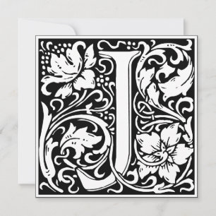 Jugendstil Blumenschrift Alphabet Monogramm Buchst Einladung