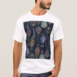 Jugendstil Blumig: Jeans Eleganz. T-Shirt