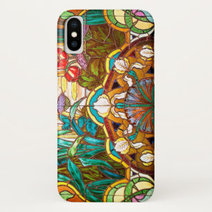 Jugendstil-Buntglas aussehen elegant floral Case-Mate iPhone Hülle