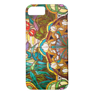 Jugendstil-Buntglas aussehen floral elegant Case-Mate iPhone Hülle