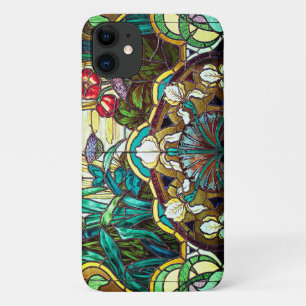 Jugendstil-Buntglas-Look floral Case-Mate iPhone Hülle