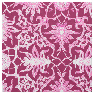 Jugendstil chinesisches Muster - Burgunderrot Stoff