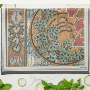 Jugendstil Cyclamen floral Eugene Grasset elegant Geschirrtuch