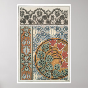 Jugendstil Cyclamen floral Eugene Grasset elegant Poster
