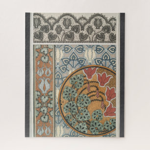 Jugendstil Cyclamen floral Eugene Grasset elegant Puzzle