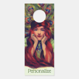 Jugendstil Deko Pfauenfedern elegant Türanhänger