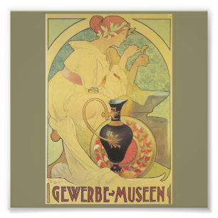 Jugendstil, Deko, Poster, G. ABBEGG, Gewerbe Muse Fotodruck