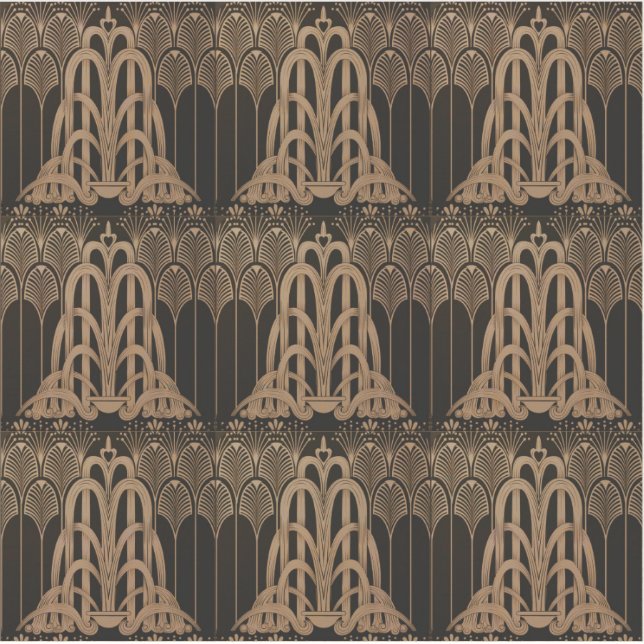 Jugendstil,Deko,Schwarz,Bronze,elegant,elegant,chi Aufkleber (Vorderseite)