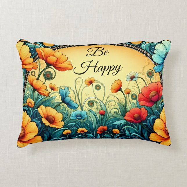 Jugendstil Dekokissen (Vorderseite)