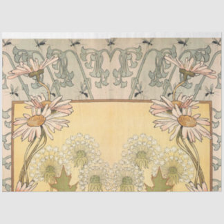Jugendstil-Dekoration und Leuchte 2 Seidenpapier