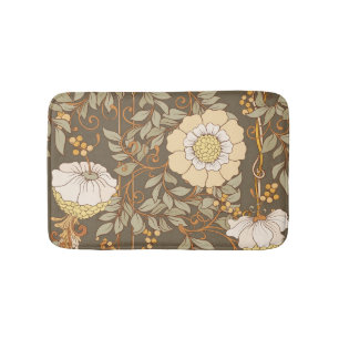 Jugendstil: Dekorative florale Vintag. Badematte