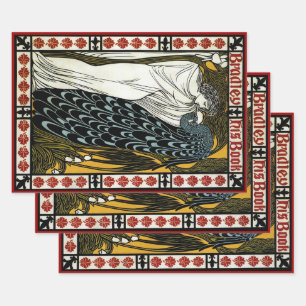 Jugendstil, Der Kuss von William Bradley Geschenkpapier Set
