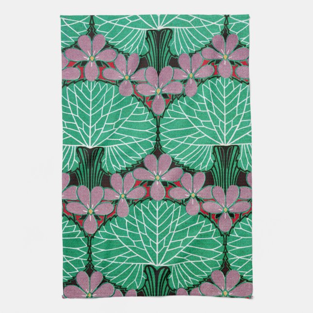 Jugendstil-Design #12 in Emporio Moffa Geschirrtuch (Vertikal)