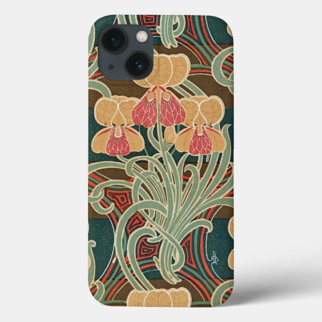 Jugendstil-Design #4 in Emporio Moffa Case-Mate iPhone Hülle (Rückseite)