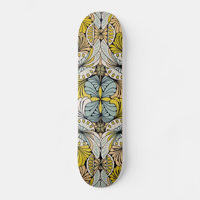 Jugendstil-Design #4 @ VictoriaShaylee Skateboard (Vorderseite)