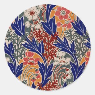 Jugendstil-Design #8 in Emporio Moffa Runder Aufkleber