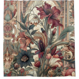 Jugendstil-Duschvorhang Duschvorhang