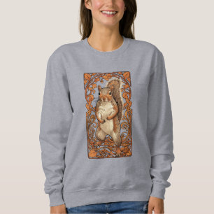 Jugendstil Eichhörnchen - lustiger Eichhörnchenlie Sweatshirt