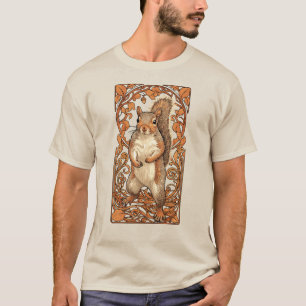 Jugendstil Eichhörnchen - lustiger Eichhörnchenlie T-Shirt
