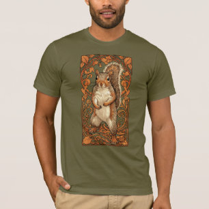 Jugendstil Eichhörnchen - lustiger Eichhörnchenlie T-Shirt