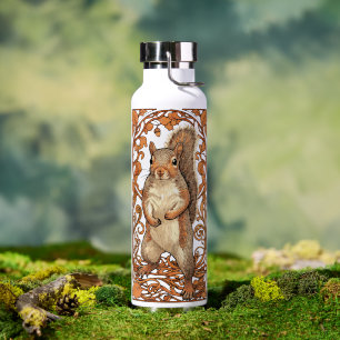 Jugendstil Eichhörnchen - lustiger Eichhörnchenlie Trinkflasche