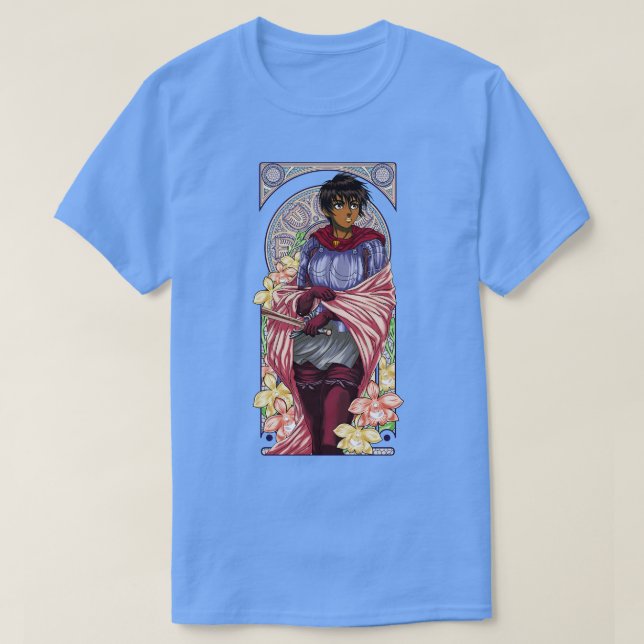 Jugendstil eines schönen Kriegers T-Shirt (Design vorne)