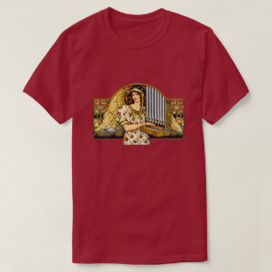 Jugendstil Engel Orgelspieler Vintage Musik  T-Shirt